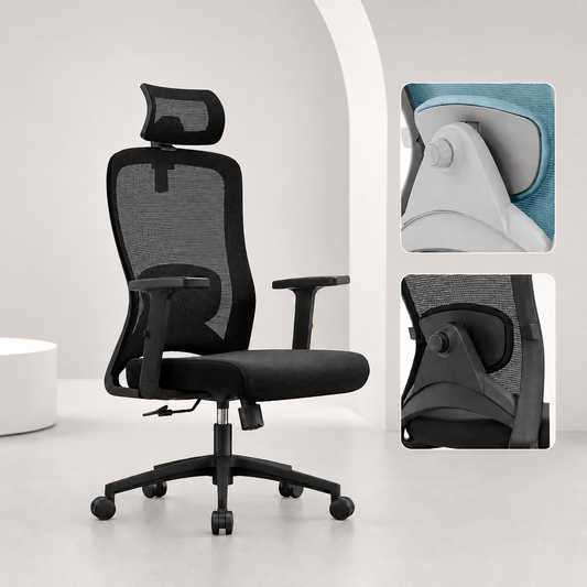 Silla Ergonómica Polo con Cabecero