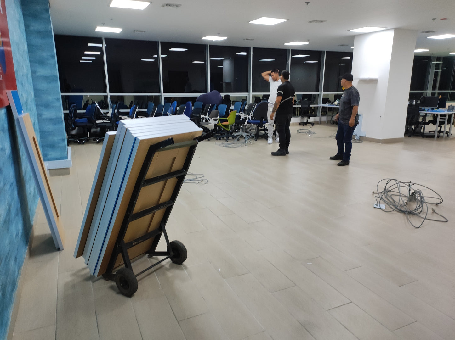 Escritorio Secretarial Azul