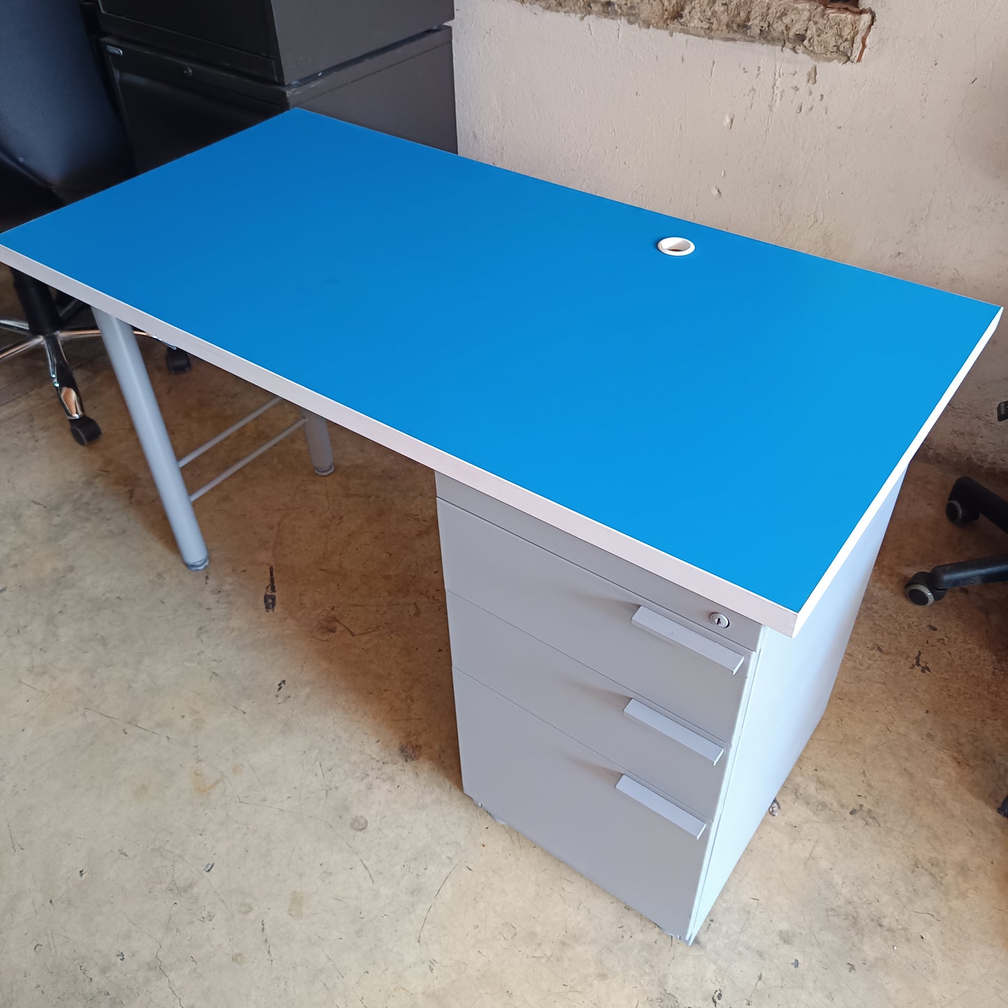 Escritorio Secretarial Azul