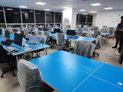 Escritorio Secretarial Azul