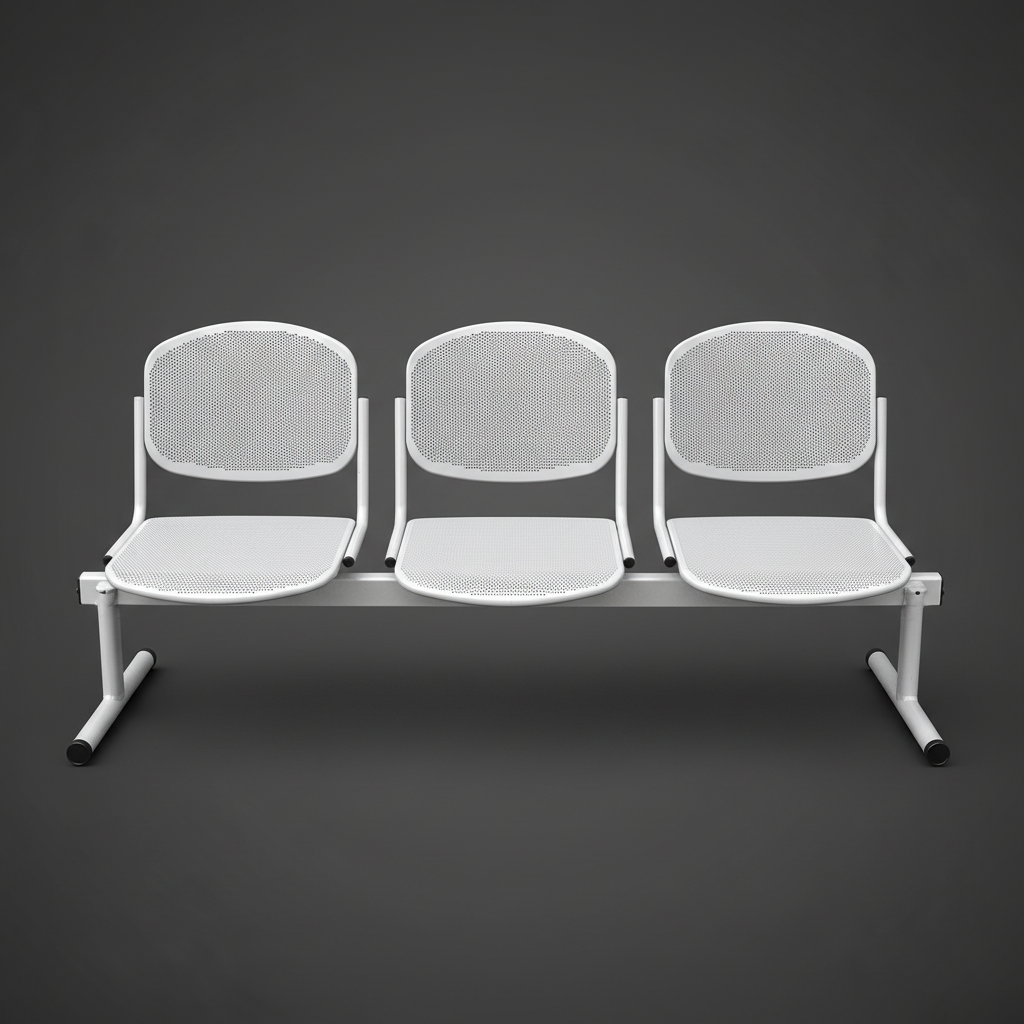 Tándem | Silla de espera x 3 puestos Metalico