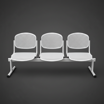 Tándem | Silla de espera x 3 puestos Metalico
